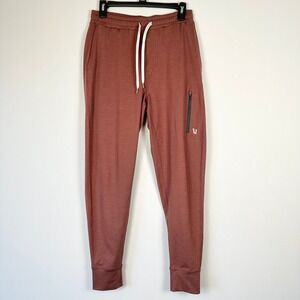 Vuori Sunday Performance Joggers Mens S Red Heathered Athletic Sweatpants Travel